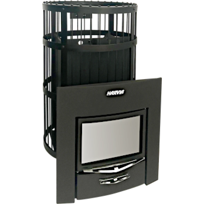 Дровяная печь HARVIA LEGEND 300 DUO TELESCOPE Black WK300LDBLUXT